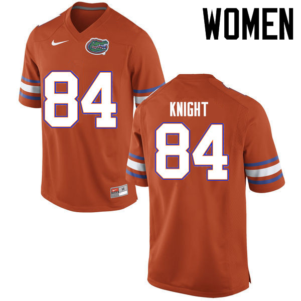 Women Florida Gators #84 Camrin Knight College Football Jerseys Sale-Orange - Click Image to Close